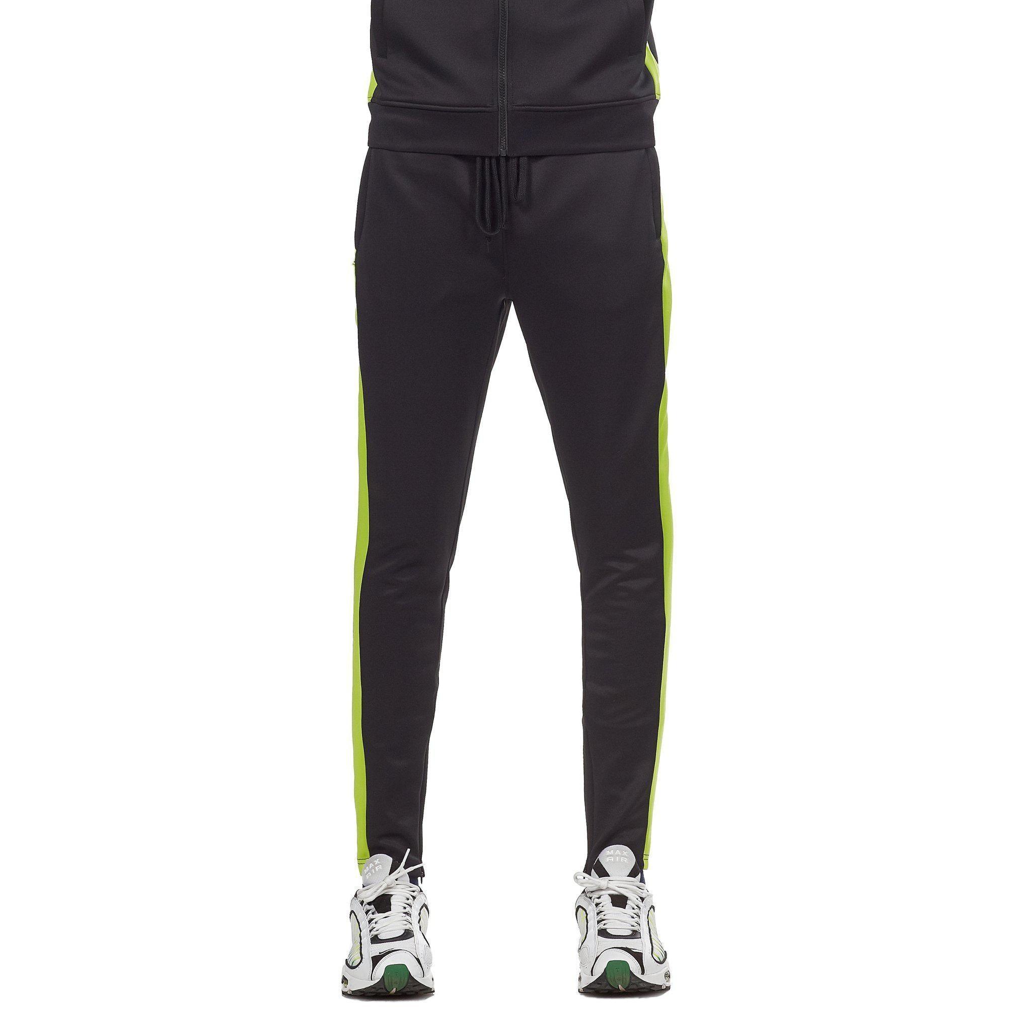 Track Pants - Black & Lime - Rebel Minds