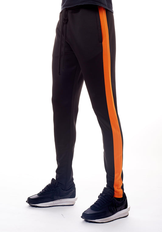 Track Pants - Black & Orange - Rebel Minds