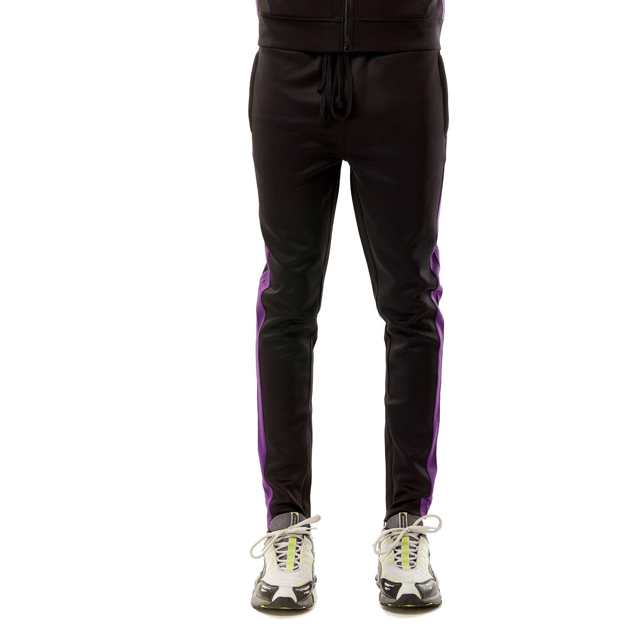 Track Pants - Black & Purple - Rebel Minds