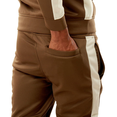 Track Pants - Brown & Cream - Rebel Minds