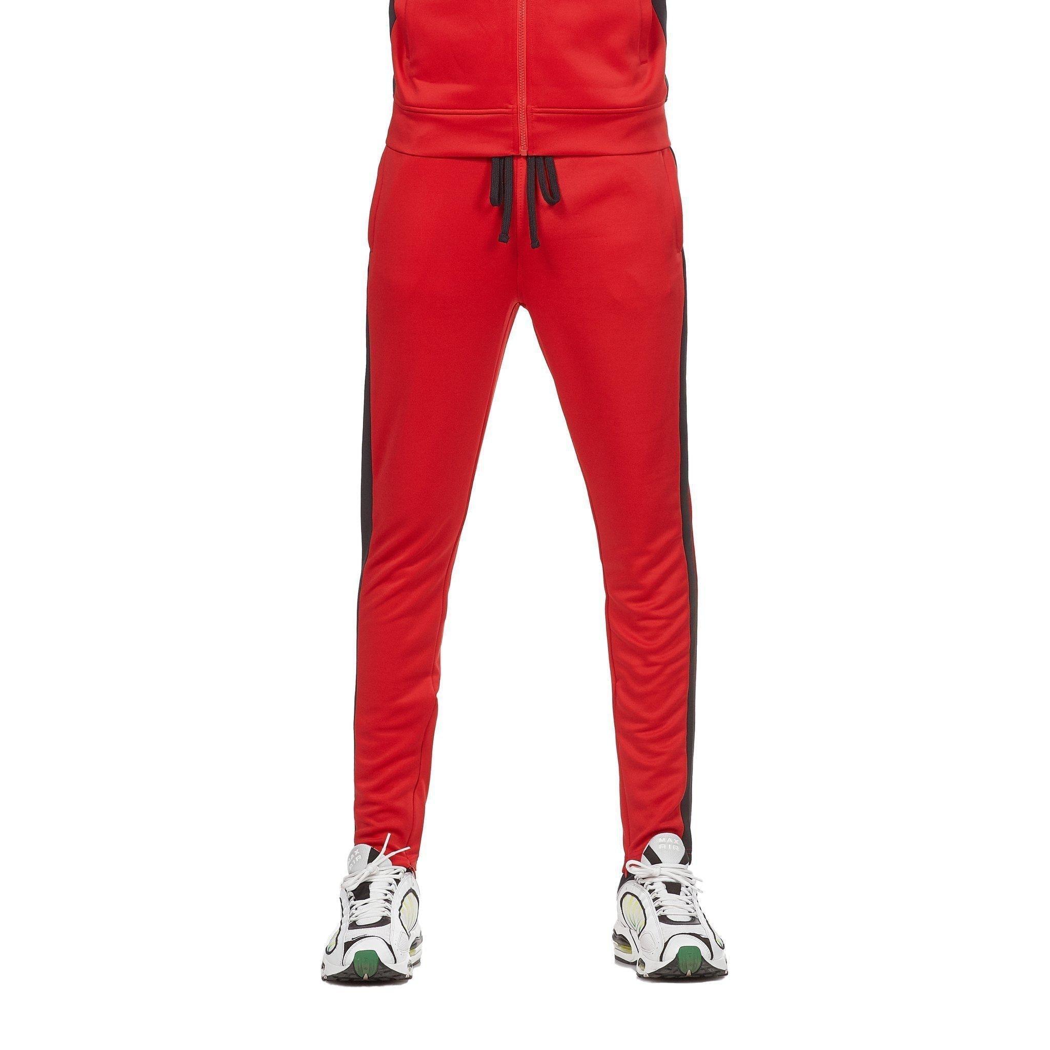 Track Pants - Red & Black - Rebel Minds