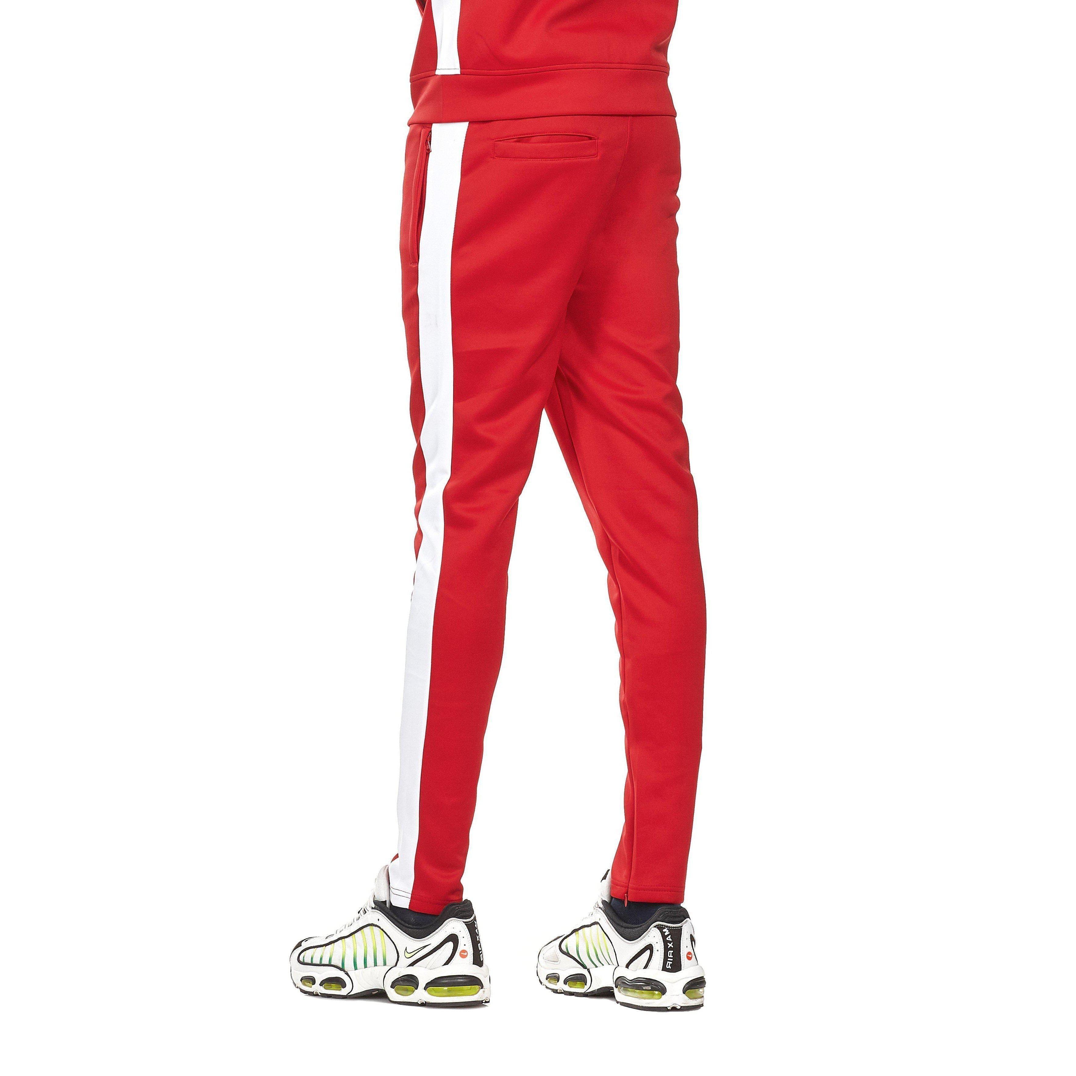 Track Pants - Red & White - Rebel Minds