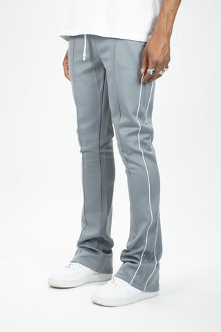 Track Stacked Pants - Grey - Rebel Minds