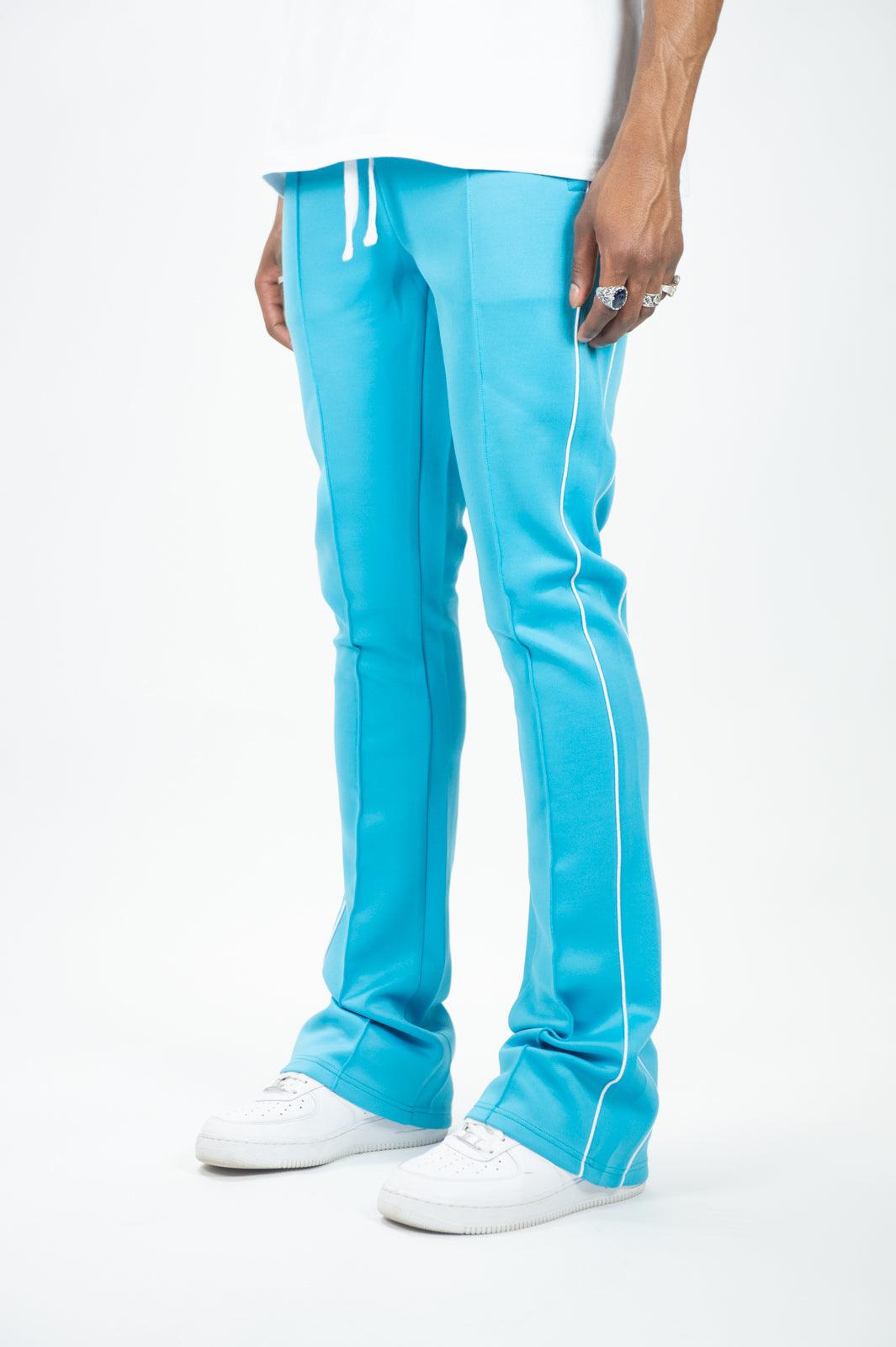 Track Stacked Pants - Light Blue - Rebel Minds