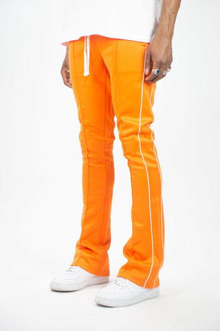 Track Stacked Pants - Orange - Rebel Minds