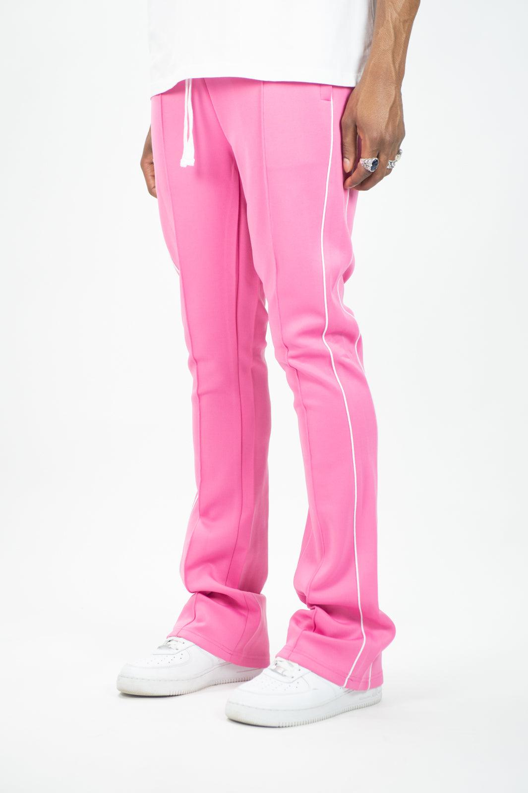 Track Stacked Pants - Pink - Rebel Minds