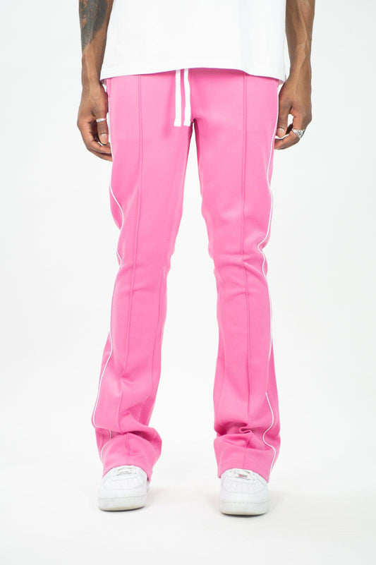 Track Stacked Pants - Pink - Rebel Minds