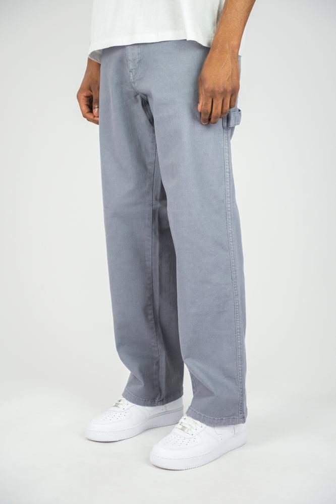 Twill Carpenter Pants - Grey - Rebel Minds